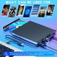 thumbnail image 6 of USB External CD DVD Drive for Laptop, USB 3.0 DVD Player Portable CD/DVD Burner, CD ROM External DVD Drive for Laptop Compatible with Laptop Desktop PC Windows 11/10/8/7 Linux Mac OS, 6 of 11