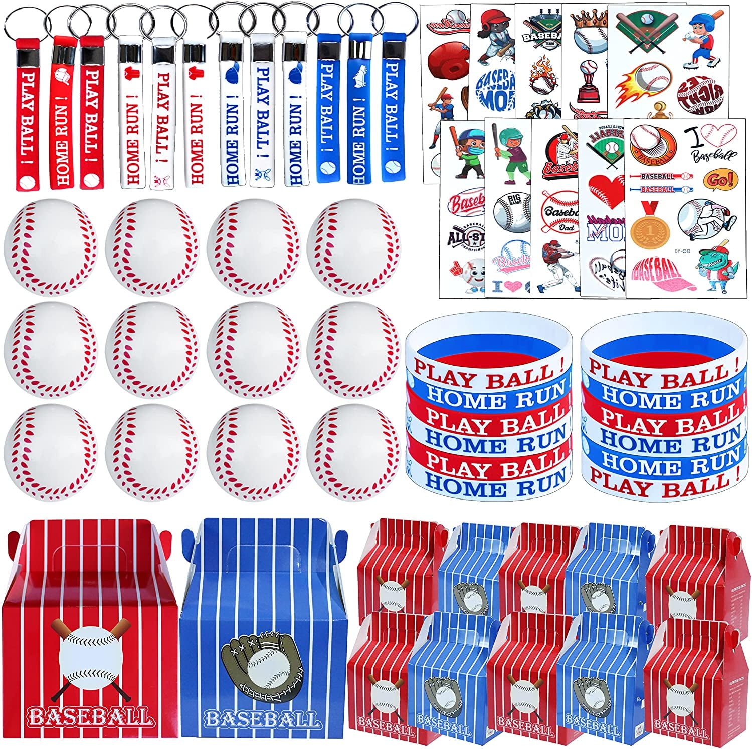Baseball Birthday Supplies for Kids 60 Pc Party Favors Treat Box