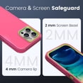 thumbnail image 2 of Compatible with iPhone 15 Pro Max Case, Heavy Duty Defender 3-Layer Rugged Shockproof Drop Protective Cover, Strong Durable Phone Cases for iPhone 15 Pro Max 6.7 Inch Display (Rose/Lime), 2 of 14