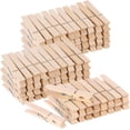 thumbnail image 1 of 100 Uds. Pinzas para ropa, pinzas de madera para ropa, Clips de madera resistentes de 3 pulgadas para colgar fotos de ropa al aire libre, 1 of 5