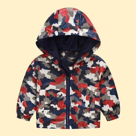 

cllios Toddler Kids Baby Boys Girls Fashion Cute Cartoon Flowers Car Pattern Windproof Jacket Hooded Coat