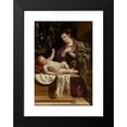 thumbnail image 2 of Matteo Loves 11x14 Black Modern Framed Museum Art Print Titled - The Virgin Mary Adoring the Christ Child (circa 1645), 2 of 5