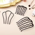 thumbnail image 3 of 6 Pcs Side Hair Combs Metal Hair Fork Insert Comb Hair Comb For Women And Girls, 3 of 9