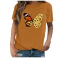thumbnail image 2 of Pntutb Mujeres Casual Impresión Camisas Manga Corta Camiseta Suelta tops Túnica Blusa Pntutb Pntutb-2794, 2 of 4