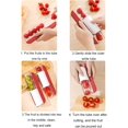 thumbnail image 2 of Cortador de frutas NQ para uvas cerezas y tomates cherry 20 x 7,5 x 7 cm rojo, 2 of 5