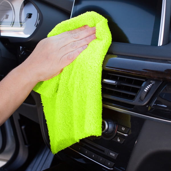 Microfiber Towels for Cars 3 Pieces 500 GSM polishing Cleaning Home, car  and Motorbike - 12 x 12 Inches (30x30cm)
