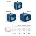 thumbnail image 2 of Blue Christmas Trees Toaster Cover 4 Slice, Large Kitchen Appliance Covers, Navy Winter Snowflakes Retro Plaid Toaster Oven Cover with Loop, Bread Machine Cover Polyester Dust Cover Protection, 2 of 4