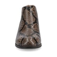 thumbnail image 6 of Journee Womens Livvy Back Heel Zip Stacked Heel Booties, Widths Available, 6 of 9
