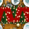thumbnail image 5 of dajkiuy Christmas Santa Claus Table Runner, Xmas Winter Snowflakes Holiday Kitchen Dining Table Decoration for Christmas Home Party Decor, 72Inch, 5 of 5
