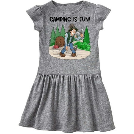 

Inktastic Camping is Fun! Gift Toddler Girl Dress