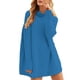 thumbnail image 1 of Gibobby SuéTer Para Mujeres Suéter suelto de cuello de otoño e invierno para mujer, suéter de punto de longitud media de Color sólido(Azul,CH), 1 of 3