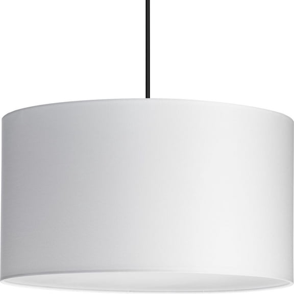 Progress Lighting Markor Collection 3-Light Pendant Ceiling Light, Brushed Nickel/Matte Black/Vintage Brass, Black Parchment Shade