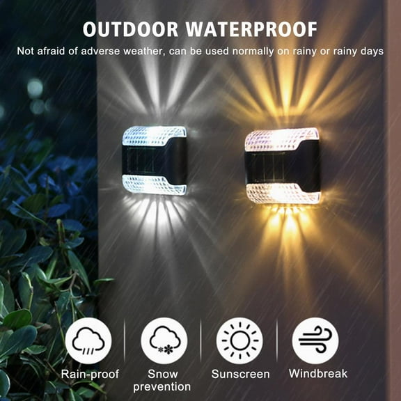 Misterolina 41X SUPER BRIGHT SOLAR POWERED DOOR FENCE WALL LIGHTS LED OUTDOOR New U2