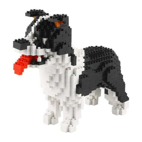 Larcele Micro Dog Building Blocks Pet Mini Building Toy Bricks,950 Pieces KLJM-02 (Border Collie)