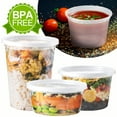 thumbnail image 4 of BagDream 100 Set 8oz Deli Containers with Lids Airtight Food Storage Containers Plastic Storage Containers Soup Slime Overnight Oat To Go Containers Slime Containers, 4 of 7