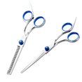 thumbnail image 4 of Juego Profesional de Tijeras y Accesorios para Cortar Cabello en Casa - Incluye Tijeras Dentadas, Planas, Peines y Clips - Ideal para Niños y Adultos, 4 of 6