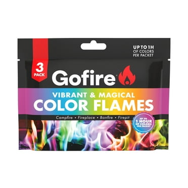 GoFire Northern Lights Color Flames 3 Pack, for Campfires and Fireplaces