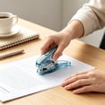 thumbnail image 5 of Effortless Portable Handheld Stapler | Manual Stapling Machine for Office & Home | Universal Fit for 24/6 & 26/6 Staples, 25 - Sheet Capacity, Durable Metal & Plastic Construction,Blue, 5 of 6