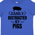 thumbnail image 4 of Inktastic Easily Distracted by Pigs Boys or Girls Toddler T-Shirt, 4 of 5