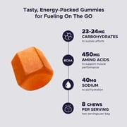 GU Energy Chews, Orange - 12 Bags (24 Servings Total)
