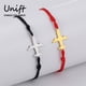 thumbnail image 2 of Aoxiang Pulsera de cuerda de la suerte para hombre y mujer, brazalete de cuerda roja con dije de pata de oso, perro y gato, hecho a mano, joyería de moda, tendencia 2024, 2 of 2