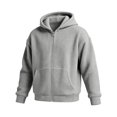 thumbnail image 3 of Waffle Knit Hoodies for Men Full Zip Hooded Cardigan with Pocket Lightweight Loose Fit Athletic Jackets 2026 Fall Outfits for Men(Grey,XXXL), 3 of 7