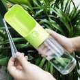 thumbnail image 1 of Botella de agua para perros de 15 oz para caminar, portátil para mascotas, para viajes, agua, bebida, taza, plato, cuenco, dispensador, hecho de material de grado alimenticio a prueba de fug, 1 of 5