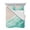 Turquoise, variant on Quilts King Size Bedding Set, Teal Blue Waves Coastal Lightweight Quilted Comforter, Summer Beach Ocean Seaside Soft Reversible Bedspread Coverlet with Pillow Covers for All Season, 96" x 106"