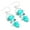 Turquoise, variant on 925 Sterling Silver Women Jewelry Blue Chalcedony Earring