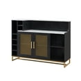 thumbnail image 2 of Gramercy Way Black Accent Bar Cabinet with Mesh Door, 2 of 5