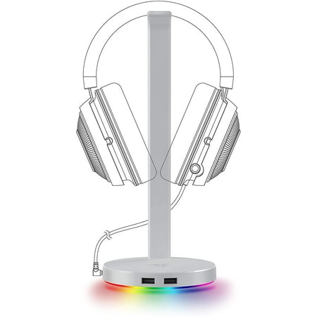 Razer Base Station V2 Chroma Gaming Headset Stand USB Hub Mercury