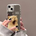 thumbnail image 2 of Cute Cat Pattern Mirror Phone Case For iPhone 14 Pro Max 15 12 13 11 XR X XS Max Case Make up Mirror Hard Back Cover Bumper Capa, 2 of 5