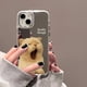 thumbnail image 2 of Cute Cat Pattern Mirror Phone Case For iPhone 14 Pro Max 15 12 13 11 XR X XS Max Case Make up Mirror Hard Back Cover Bumper Capa, 2 of 5
