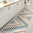 thumbnail image 4 of JONATHAN Y WASHABLE 2 x 8 Runner Rug, Ainsley Cottage Checkerboard Washable - Multi-Colored, WSH126D-28, 4 of 7