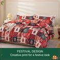 thumbnail image 2 of Juego de fundas de edredón OAITE, tamaño doble, Navidad, 3 piezas, 2 of 9