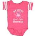 thumbnail image 3 of Inktastic My Auntie Loves Me Girls Bear Girls Baby Bodysuit, 3 of 5