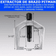thumbnail image 5 of Extractor Rotula Kit Herramienta Suspension Reparacion Auto ESTUCHE ROJO HERRAMIENTAS PLATA, 5 of 5