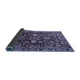thumbnail image 2 of Ahgly Company Indoor Round Abstract Blue Modern Area Rugs, 5' Round, 2 of 4