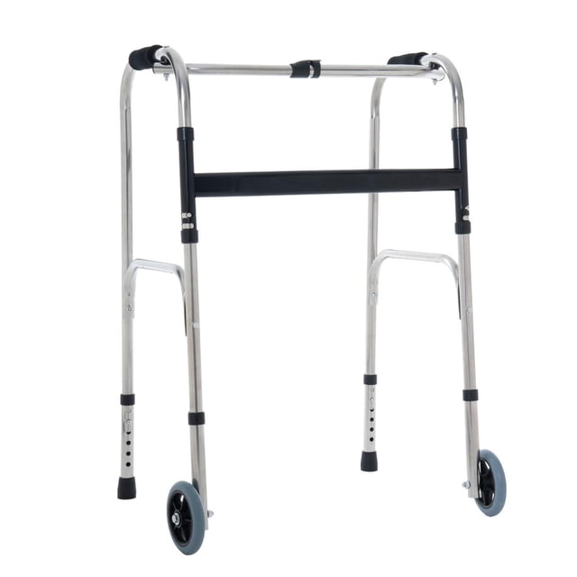 GAMBIMEDIC Andadera Ortopedica Altura Ajustable Con Ruedas Resistente Reforzada Empuñadoras