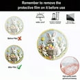 thumbnail image 6 of EUDIDV Easter Decorations Easter Eggs Easter Bunny Family Round Pendant Window Decoration Porch With Chain Tag Outdoor Decoration Easter Party Supplies, 6 of 6