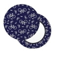 thumbnail image 2 of Disketp Bicycle1 Funda Redonda para Taburete, Funda de Cojín para Silla de Bar Suave y Elástica-12 inch, 2 of 7