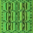 thumbnail image 1 of Ahgly Company Indoor Square Oriental Green Industrial Area Rugs, 3' Square, 1 of 4