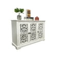 thumbnail image 4 of Amkui 43" Accent Cabinet with Storage 3 Door Vintage Floral Hollow Carved Sideboard Buffet Cabinet Fashion Entryway Console for Living Room,Kitchen,Hallway, 4 of 6