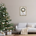 thumbnail image 3 of Stupell Industries Christmas Wreath & Bells Holiday Painting Gold Floater Framed Canvas Art Prints Wall Art, 17 x 25, 3 of 10