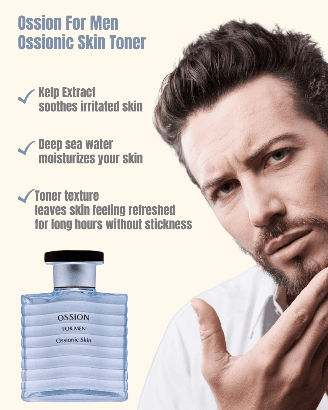 Ossion Facial Toner For Men, Ossionic Skin
