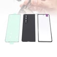 thumbnail image 3 of Front Outer Lens Glass Screen, Adhesive Back Glass Cover Replacement Housing Door Anti Scratch  for Phone Black,Silver, 3 of 7