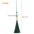 thumbnail image 2 of Uxcell 2Pack 19cm/7.48" Pendants with Tassels, Green Classic Bells Tassel Pendant, 2 of 4