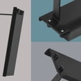 thumbnail image 2 of Soporte de papel higiénico de aluminio espacial, estante para teléfono, accesorios montados en la pared, Color negro, 2 of 8