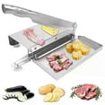 thumbnail image 1 of Manual Meat Slicer Bone Cutter Stainless Steel Food Cutter Slicing Machine Adjustable Multifunction Cutting Knife Kitchen Tools, 1 of 5