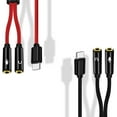 thumbnail image 3 of Multifunction Type C to 2 3.5mm Sound and Microphones Converters Cable for Notebook Tablet, 3 of 8